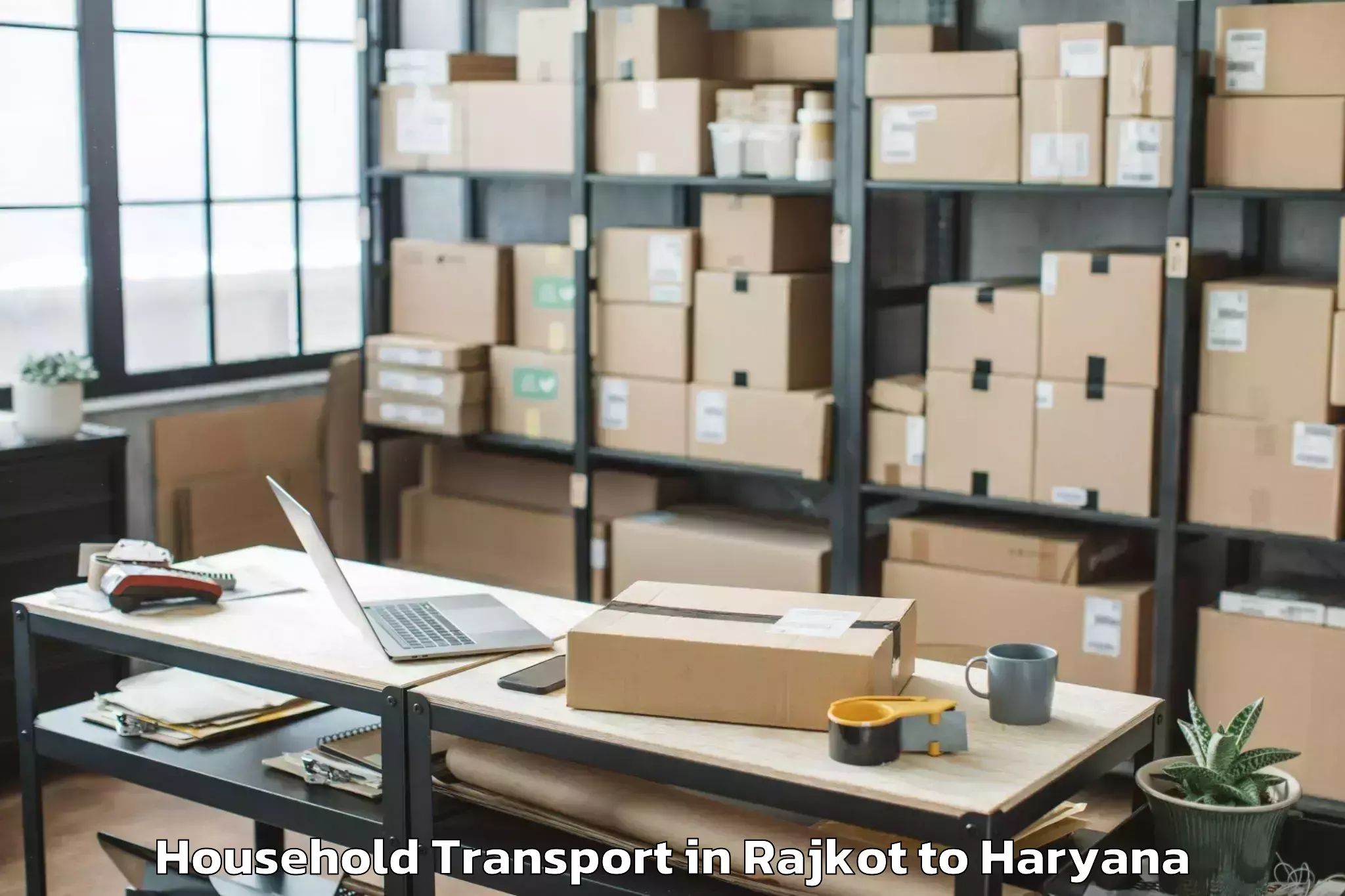 Hassle-Free Rajkot to Rohtak Household Transport